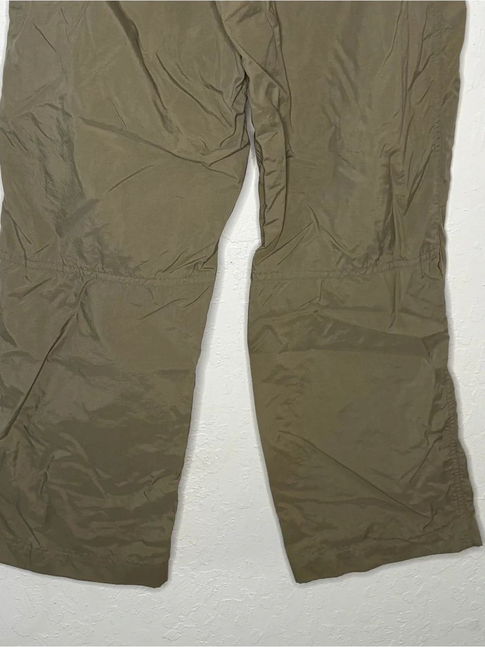 The North Face Mens Wide Leg Cargo Trousers Small W28 L28 Tan Nylon Hike Outdoor